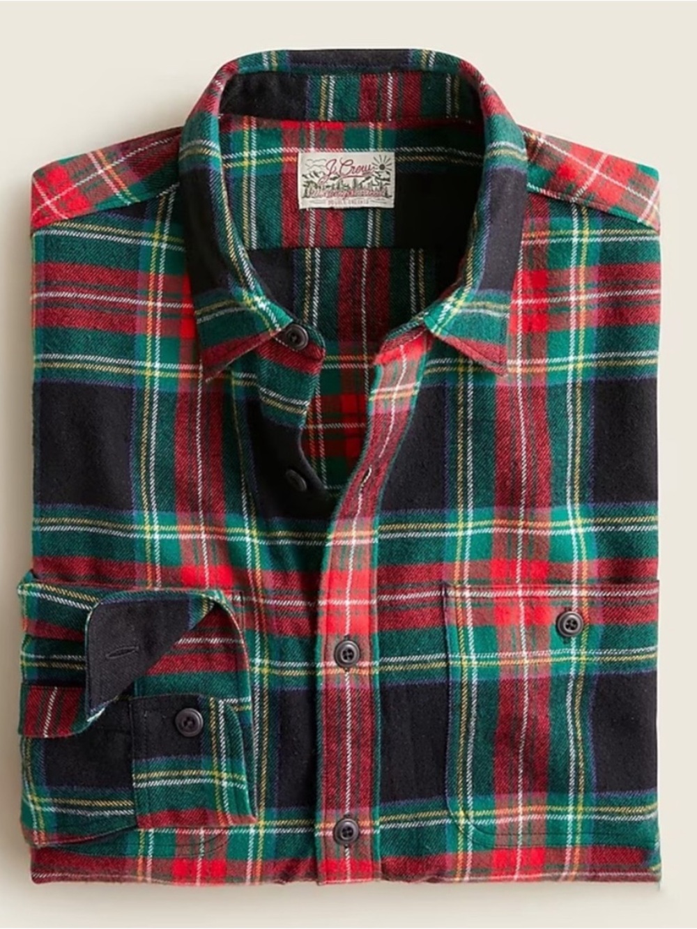 J. Crew Midweight Flannel Workshirt Plaid Size XL Preppy Fall Utility Minimalist